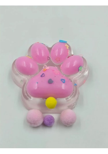 Şeffaf Kedi Patisi Taba Sukuşi Stres Oyuncağı Yumuşacık Jel Oyuncak Skuşi Squishy Diğer