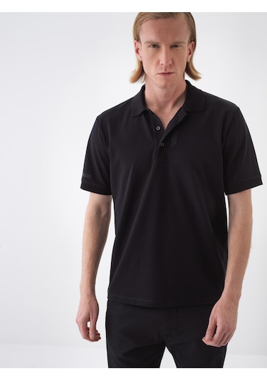 Xint Siyah Pamuk Dokulu Regular Fit Tişört 502230