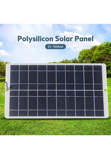 Mufunye Yüksek Verimli Monokristal Güneş Paneli - 8w, Ipx6 Su Geçirmez, Taşınabilir, Type-c Bağlantılı, 290x160mm