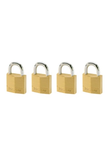 Master Lock 120eurqnop 20 Mm 4 Adet Masif Pirinç Asma Kilit Seti