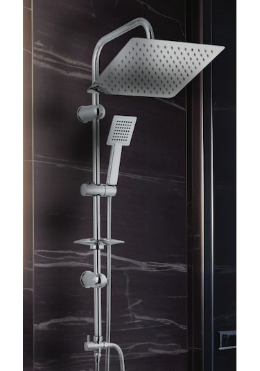 Modamıx Üsküp 12" Pirinç Lüks Tepe Duş Seti Krom