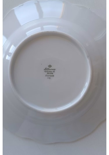 Weiden Kusursuz Alman Antika Porselen Yemek Tabağı 23cm