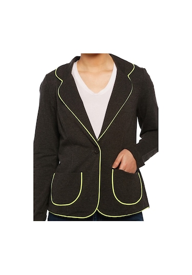 Bulalgiy Kadın Antrasit Blazer Ceket - Bga034965