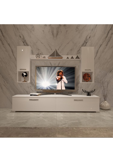 Decoraktiv Eko 5da Mdf Std Tv Ünitesi Tv Sehpası Beyaz