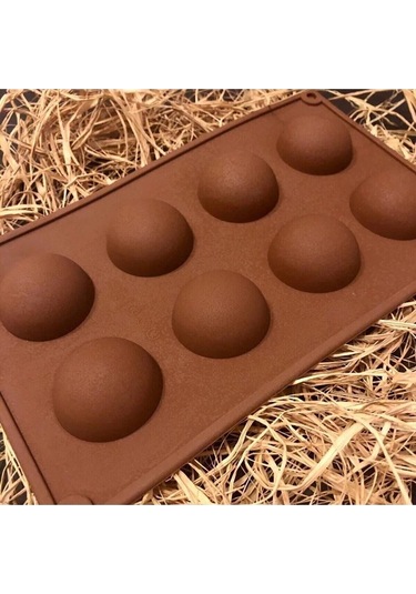Silikon Yarımküre Desenli Kek Sabun Çikolata Kalıbı Goldcakes