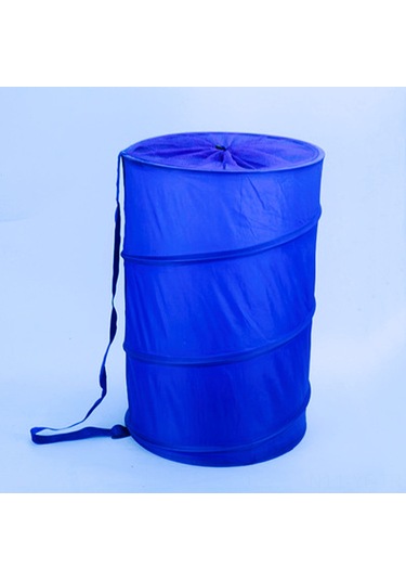 Yifomall Büyük Boy Oxford Kumaş Çöp Çanta, Askılı İpliği İle Taşınabilir, Katlanabilir Ev Ve Ofis Organizasyon Kutusu Mavi Diğer