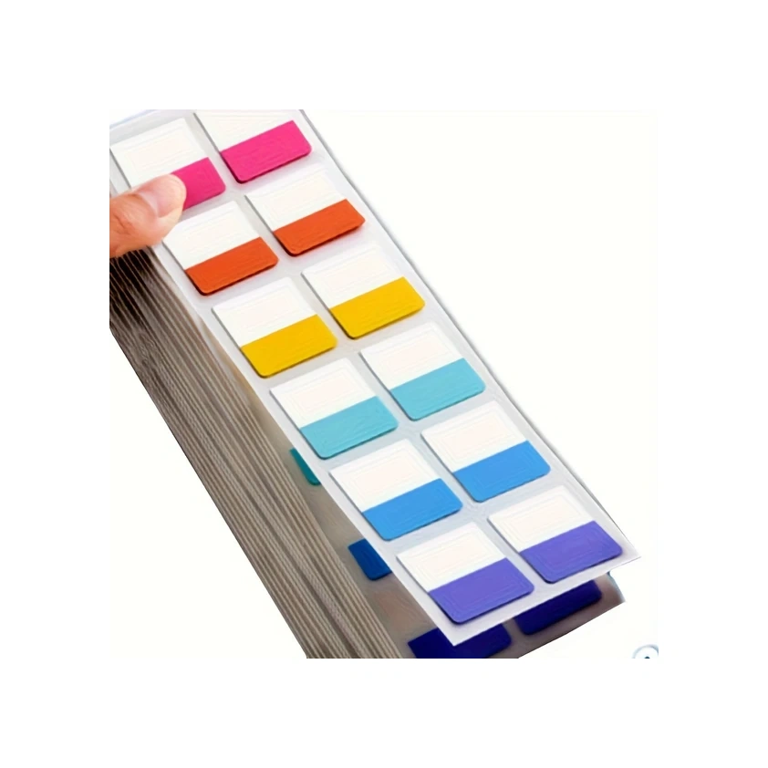 Wangxi 240 Adet Çok Amaçlı Yazılabilir Plastik İşaretleyici - Ofis Dosyalama Kutusu Çok Renk Seçeneği