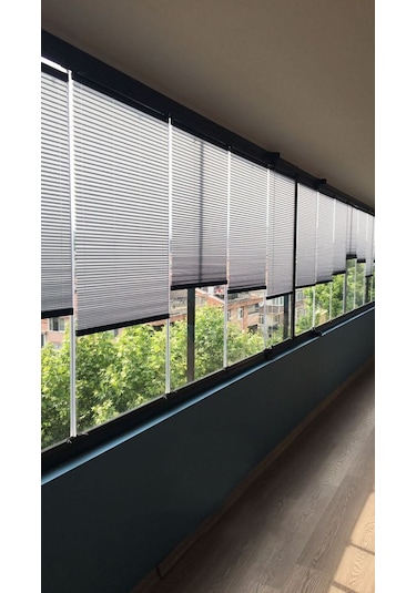 Plicell Ürünüdür Katlanır Cam Balkon Perdesi -ofis Perde