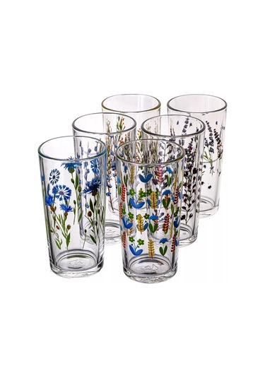 Osz Yüksek Rakımlı Cam Meyve Suyu Bardakları Seti, 6 Adet, 230 Ml 229413292 Beyaz