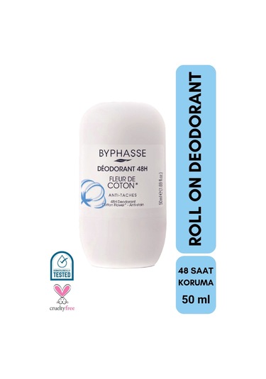 Byphasse Cotton Flower 48H Kadın Roll-On Deodorant 50 ML