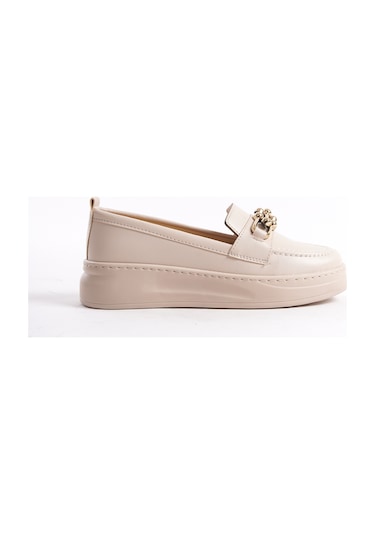 D602 Günlük Ortopedik Garantili Kadın Loafer Ayakkabı Nut