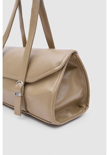 Shule Bags Lue Vintage Baget Çanta Bej