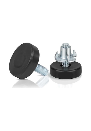 12 Adet Evrensel Mobilya Tesviye Ayakları T-somun İle Güçlü Yük Taşıyan İplik Ayarlanabilir Dengeleyiciler Dolap Sandalye Masa Ayakları