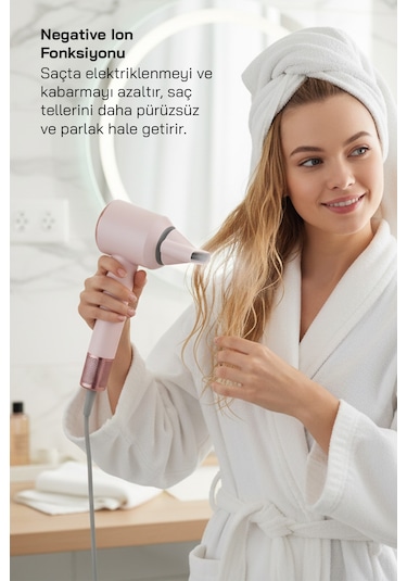 Sinbo Shd-1740 Bldc Saç Kurutma Makinesi - Şampanya Pembe