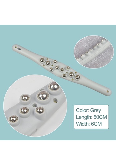 Suntek Sırt Vücut Boyun Bacak Için Boncuklu Makaralı Top Gri