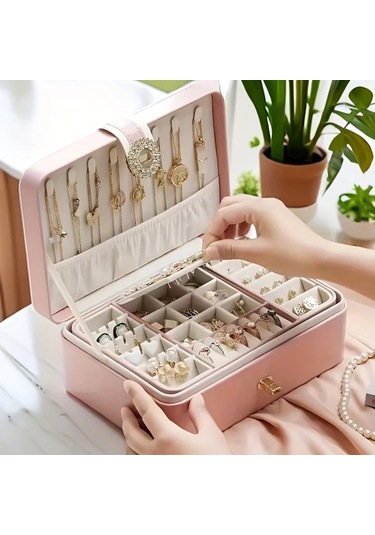 Willowhaven Lotus Renkli 1 Adet Pu Mücevher Kutusu Kadın Yüzük Küpe Kolye Saklama