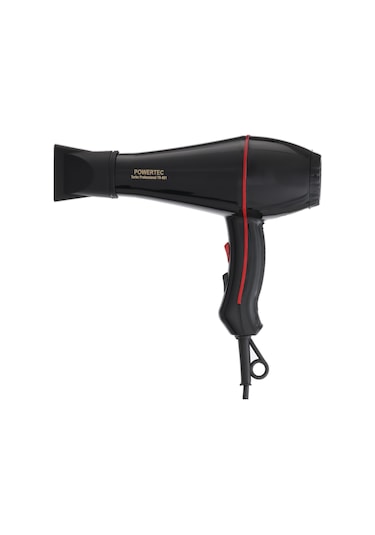 Powertec TR-601/TR-601S Turbo Profesyonel 2500 W Saç Kurutma Makinesi Siyah