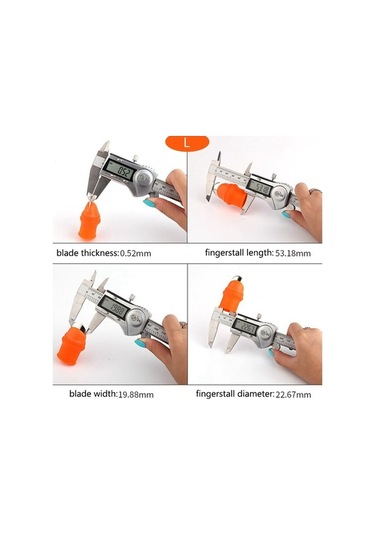 Ulzyvf Lebihmurah 5134 Bahçecilik Meyveler İçin Parmaklı Silikon Başparmak Bıçağı Vege-s, Silikonlu Tasarım