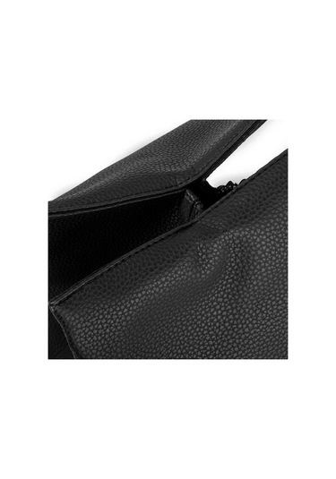 Nas 1271 Kadın Omuz Çantası Siyah Baskılı Siyah