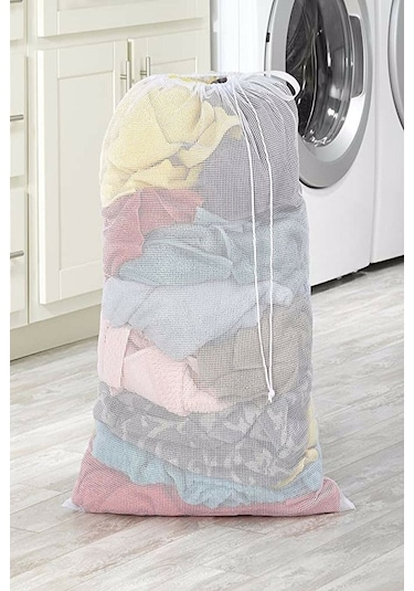 Battal Boy Çamaşır Ve Perde Yıkama Filesi 50x70 Cm Beyaz