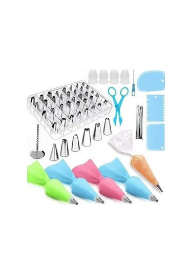 Besthome1 83 Parça Pasta Seti, Pratik Pişirme Çantaları, Paslanmaz Çelik Uçlar Evde Kullanılabilir Diğer