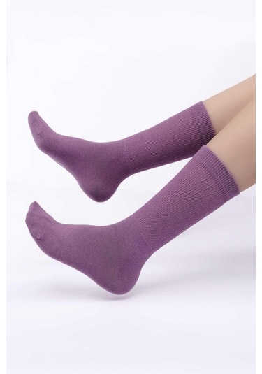 Mısırlı Kadın Gümüş Mor Soket Çorap M 78000 Mr Mor