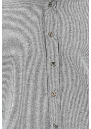 Finesuits Erkek Flanel Gömlek 2422204013.flr Açık Gri