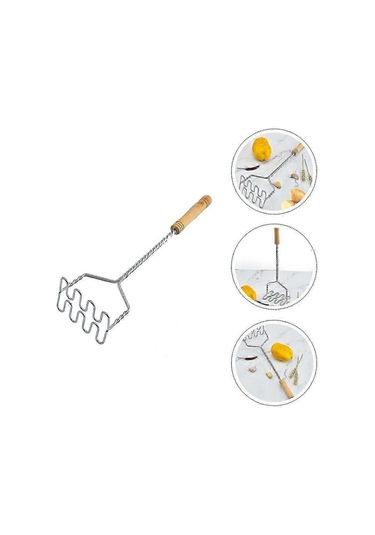 El Mikseri Elektrikli Patates Ezici Gıda Ezici Alet Manuel Patates Ezici Mutfak Sebze Ezici Mutfak Ezici Aletlerkhaki