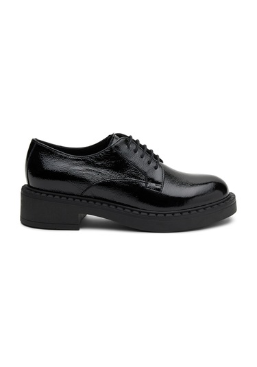 Oxford/ayakkabı Kadın 97u1 Frau Naplack Lace-up Nero Siyah