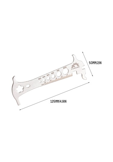 Xiyyadms Dağ Bisikleti Zincir Aşınma Ölçer - Paslanmaz Çelik Zincir Ölçme Aleti
