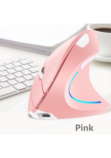 Kablosuz Dikey Şarj Edilebilir Ergonomik 2.4 G Mouse