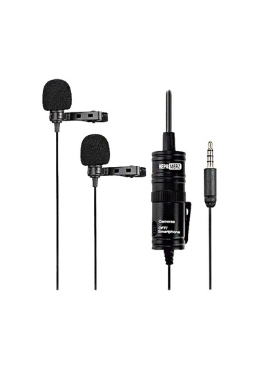 Hepa Merz Hm-156 Pro Çiftli Yaka Mikrofonu Kamera Pc Telefon