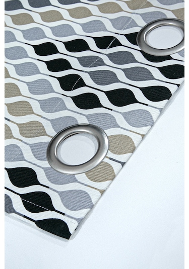 Duck Halkalı Fon Perde Gri 140x260 Gri