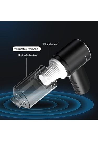 1 Takım Mükemmel Temizleyici Şarj Edilebilir Araba Elektrikli Süpürge Derin Uzun Ömürlü Dayanıklılık Enerji Tasarruflu Araba