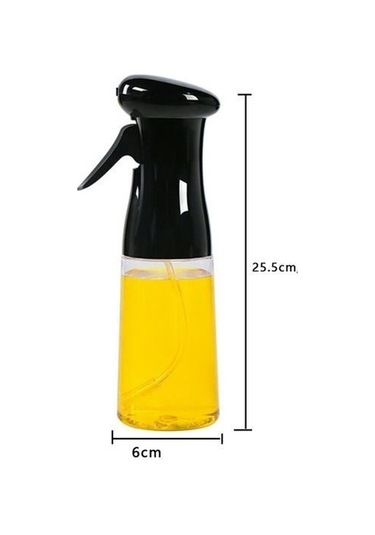 Seçkin Trend Çok Amaçlı Cam Şişe Püskürtmeli Dağıtıcı Yağdanlık Limonluk Sirke Sosluk Spreyi Siyah Çok Renkli