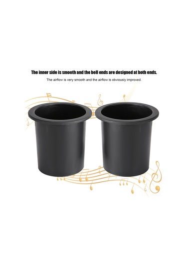 Ximistore9 Hoparlör Ters Çevirme Borusu 2 Adet - 100mm Açık, Fare Korumalı Ağı, Abs Malzeme, 8-12 İnç Hoparlörler İçin, Bas Ses Geliştirici