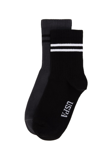 U.s. Polo Assn. Kadın Siyah Çorap 50318014-vr046 Sıyah