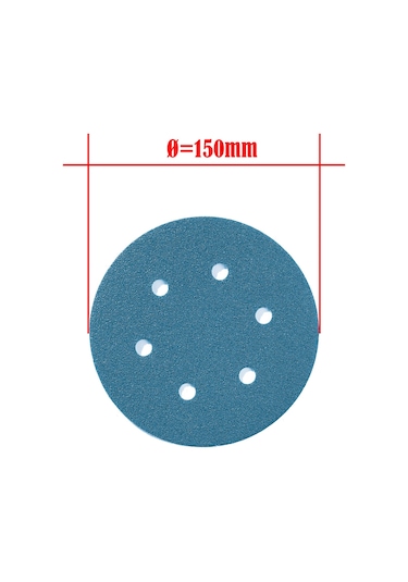 Grin Su Geçirmez Cırtlı Disk Film Zımpara 150 MM 800 Kum