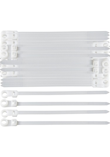 Homyl 100 Adet Kablo Fermuarları Tel Bağı Sarar Ağır 4.8mmx300mm