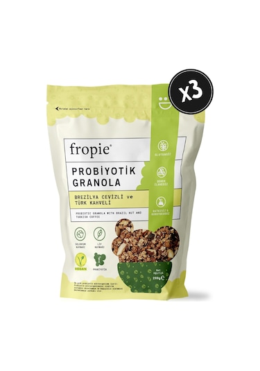 Fropie Brezilya Cevizi & Kahve Probiyotik Granola 3 x 200 G