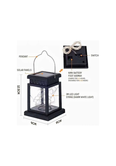 Mufunye Güneş Enerjili Işık: Dış Mekanlar İçin Su Geçirmez, Balkon Ve Bahçe Dekorasyonu, Islak Işık 30 Işıklı Mızrak Yıldız Lambası