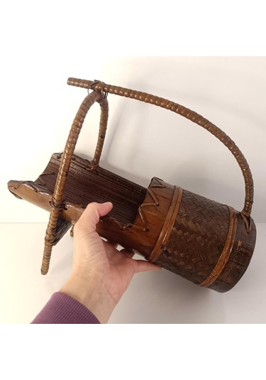 Bambu Şişe Şarap Sunumluk Yağdanlık Ev Dekorasyon