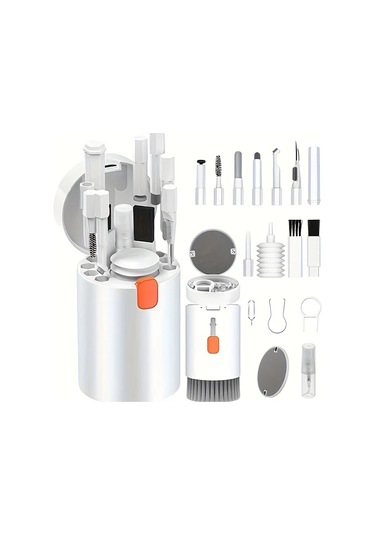 Elmpaly Beyaz 20si 1 Arada Çok Amaçlı Temizleme Seti Elektronik Cihazlar Klavye Fırçası Kulaklık Temizleme Kiti