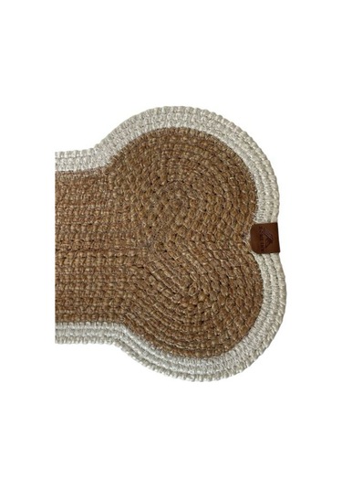 Kedi, Köpek Evcil Hayvan Mama Matı, Paspası - Bej