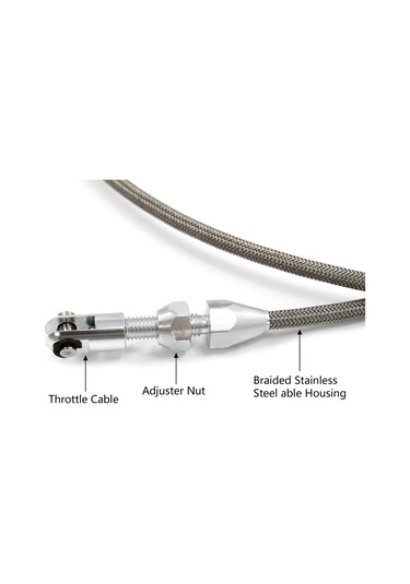 Kangvka 36 İnç Alüminyum Ve Paslanmaz Çelik Örgülü Gaz Kablosu Seti - Chevrolet 1997-2007 Ls1 Motor 4.8l/5.3l/5.7l/6.0l İçin Yerine Geçici