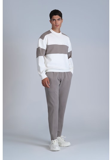 Lufian Pıeces Erkek Sweatshirt Kırık Beyaz Kırık Beyaz 112030139100510 Kırık Beyaz