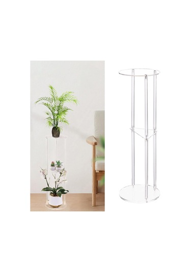 Suntek Şeffaf Akrilik Yan Sehpa Küçük Alan Gece Sehpası Çok Renkli