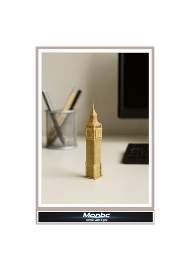 Monbc Big Ben 3d Tasarım Dekoratif Biblo, Hediyelik Ve Ev Ofis İçin Şık Aksesuar