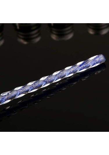 El Yapımı Cam Dolma Kalem Kaligrafi Hokka Seti 12 Mürekkepli