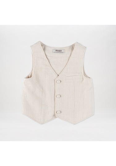 Erkek Çocuk Düğme Detaylı Yelek 2411bb23005-4561 001